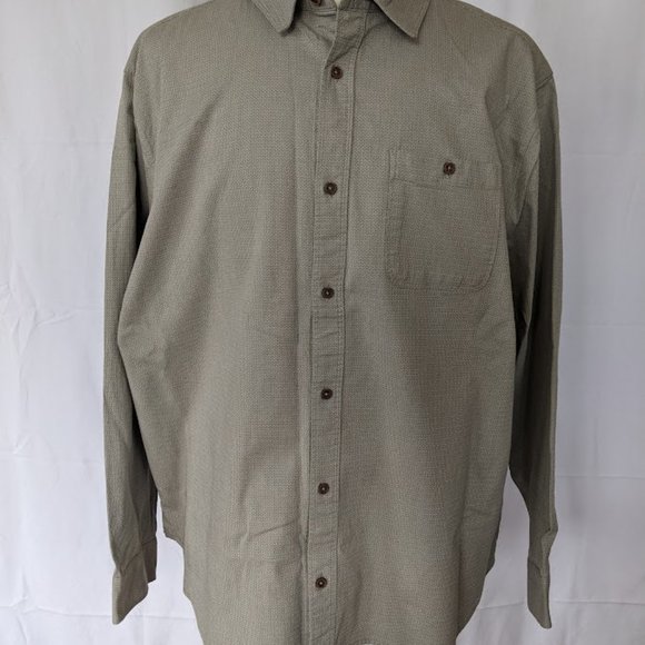 Men's VRST Long Sleeve Button Down Shirt Size 2X Large Earl Grey Business NEW - Picture 9 of 9
